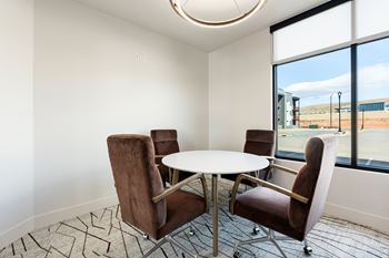 Round conference table
